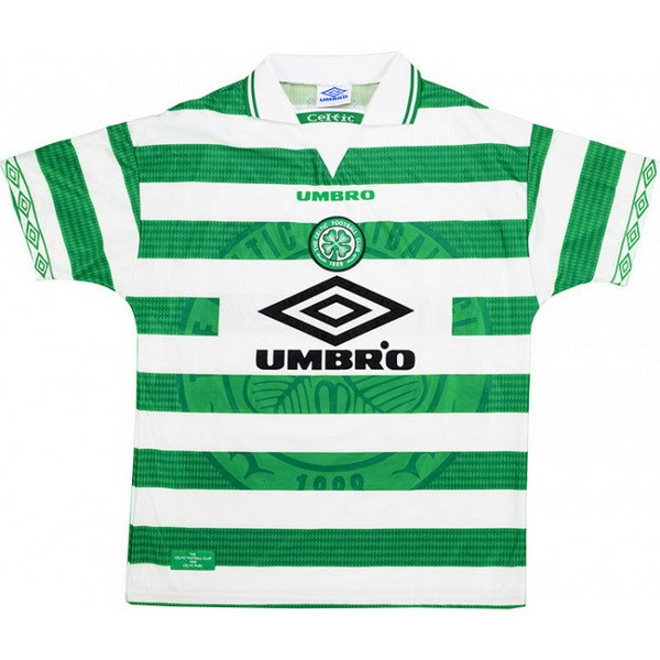 Camiseta Celtic Replica Primera Ropa Retro 1997 1999 Verde